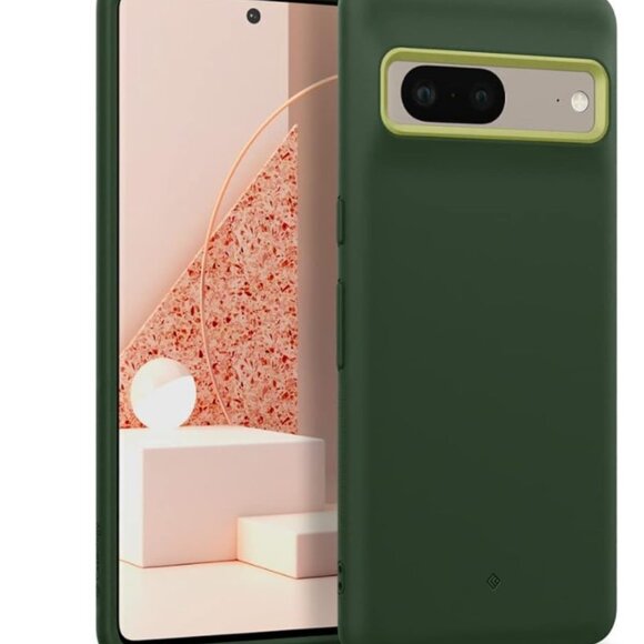 Caseology Nano Pop Silicone Case in Avo Green for Google Pixel 7 phone - Picture 6 of 8